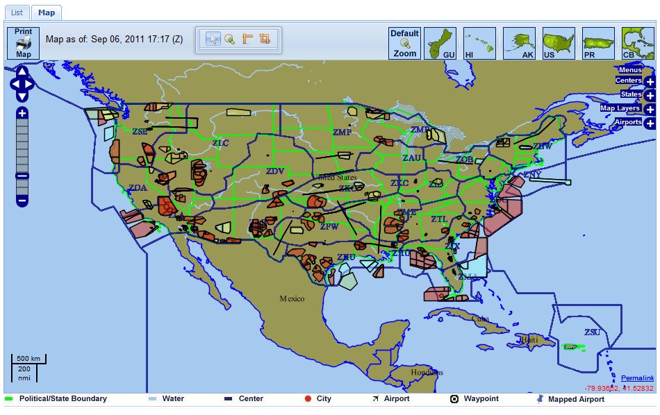 National Security Area Sectional Chart